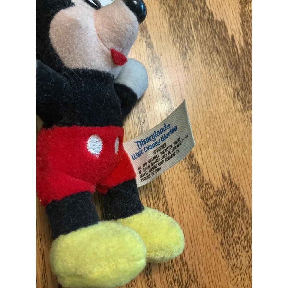 Disneyland Mickey Mouse Keychain Lot Plush Carabiner Rubber 3 Piece Set